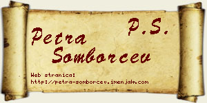 Petra Somborčev vizit kartica
